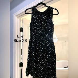 Elle black and white dress